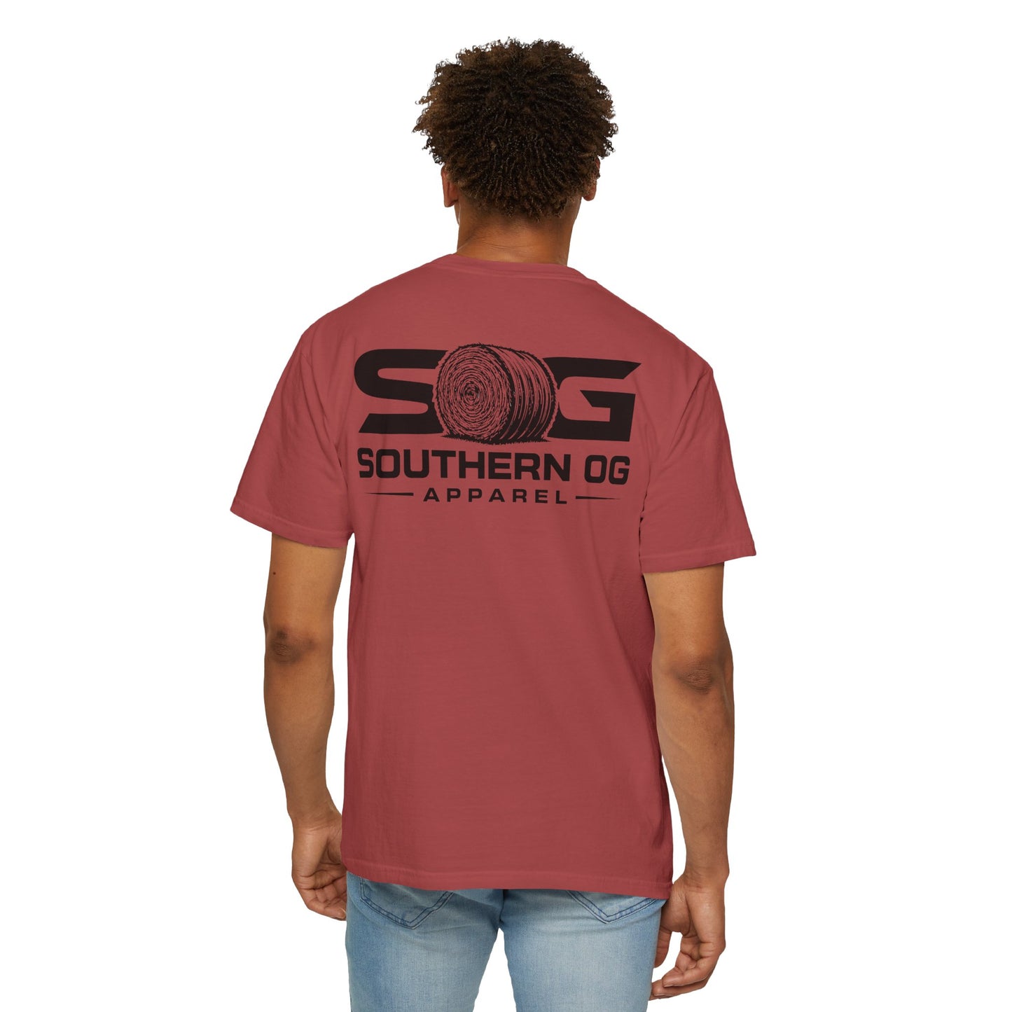 Southern OG T-Shirt — Logo Tee with Hay Bale Graphic