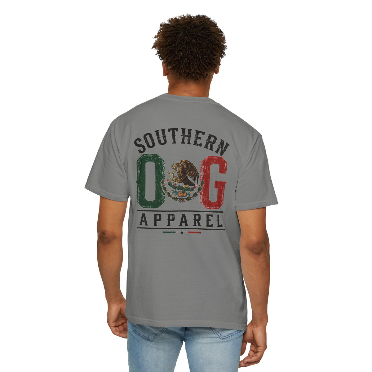 Southern OG T‑Shirt — Vintage Mexican Flag Logo Tee