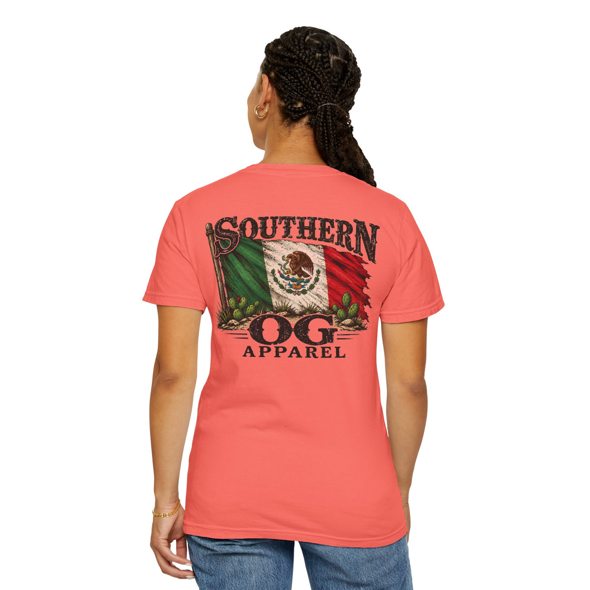Southern OG Apparel T‑Shirt — Mexican Flag Graphic Tee