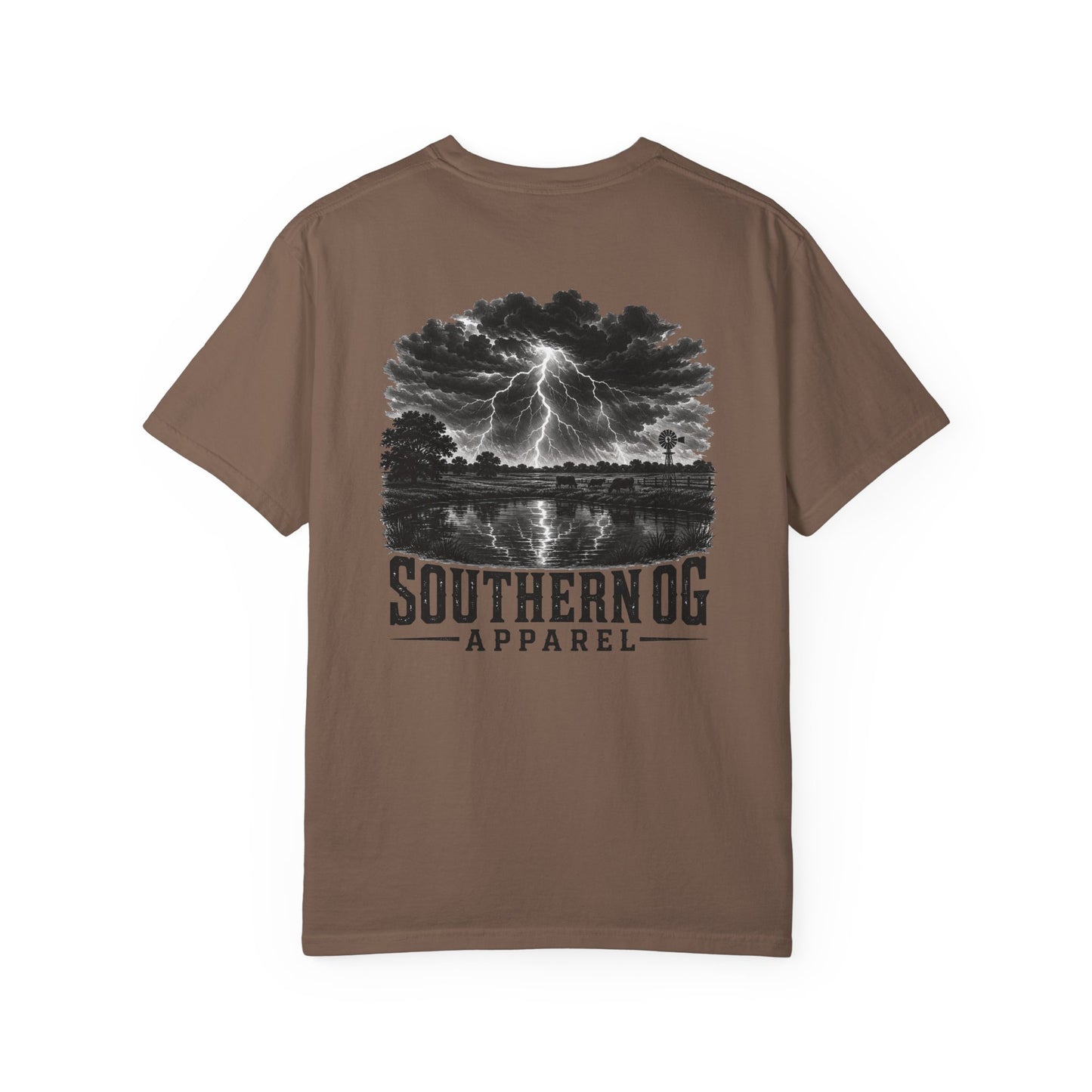 Southern OG Lightning T-Shirt — Storm Scene Graphic Tee