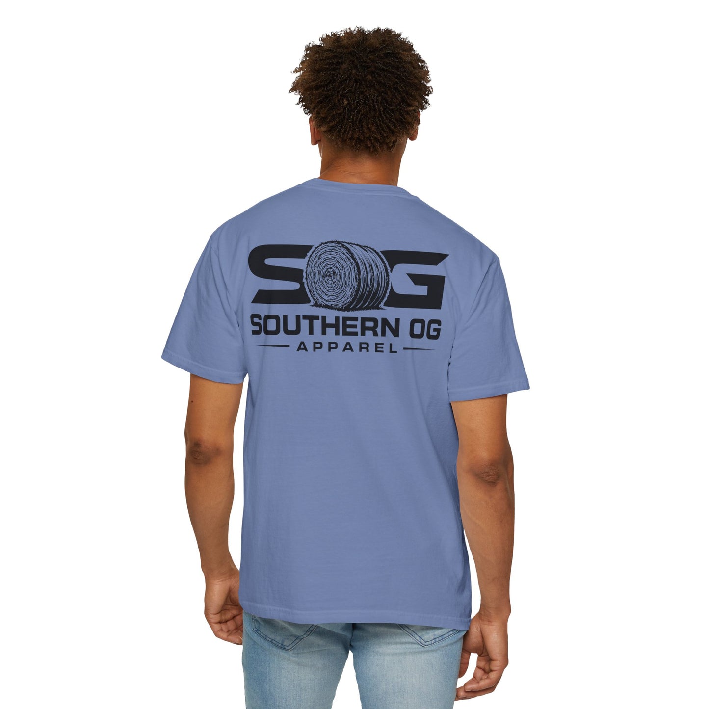 Southern OG T-Shirt — Logo Tee with Hay Bale Graphic