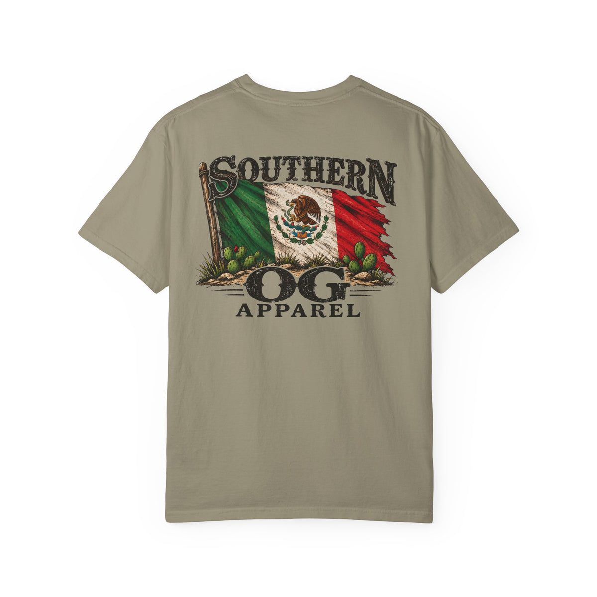 Southern OG Apparel T‑Shirt — Mexican Flag Graphic Tee