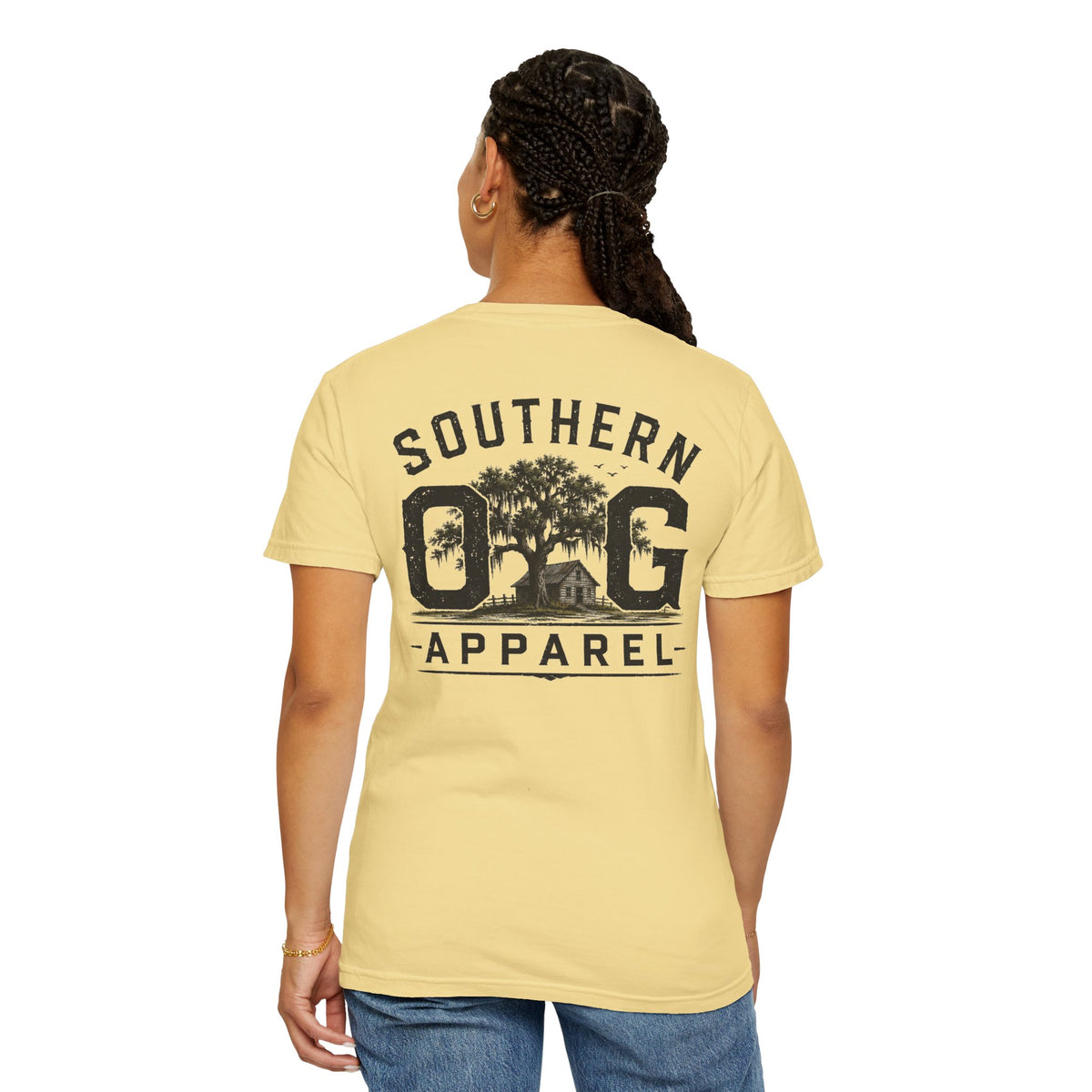 Southern OG Apparel T-Shirt — Vintage Southern Tree & Cabin Tee