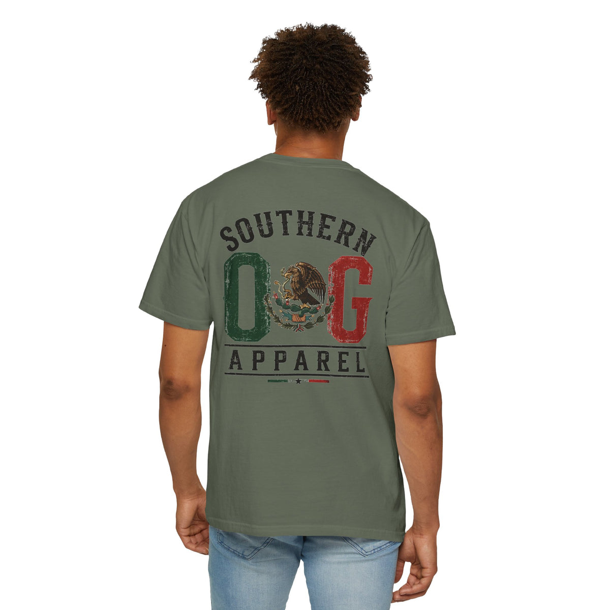 Southern OG T‑Shirt — Vintage Mexican Flag Logo Tee