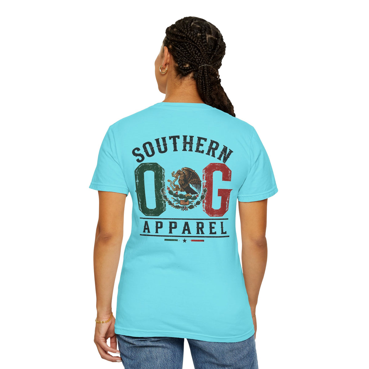 Southern OG T‑Shirt — Vintage Mexican Flag Logo Tee