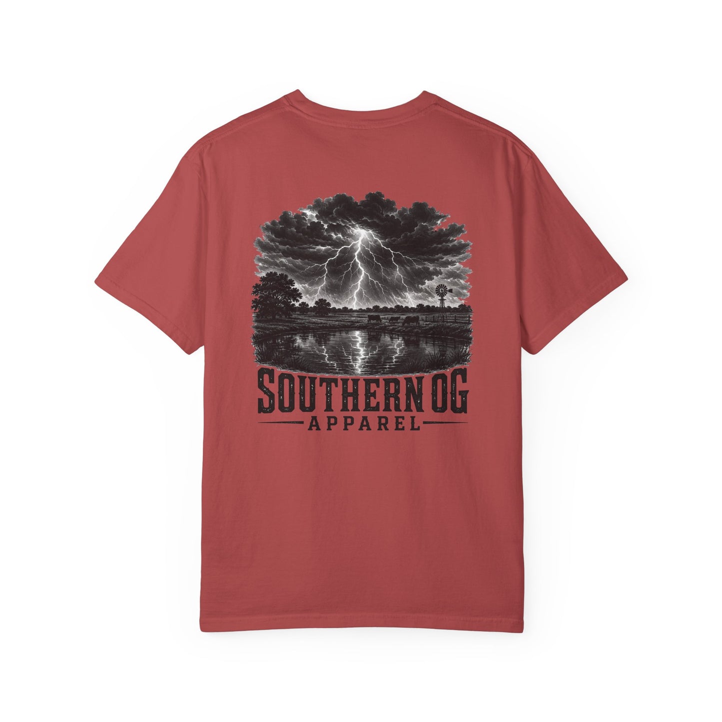 Southern OG Lightning T-Shirt — Storm Scene Graphic Tee