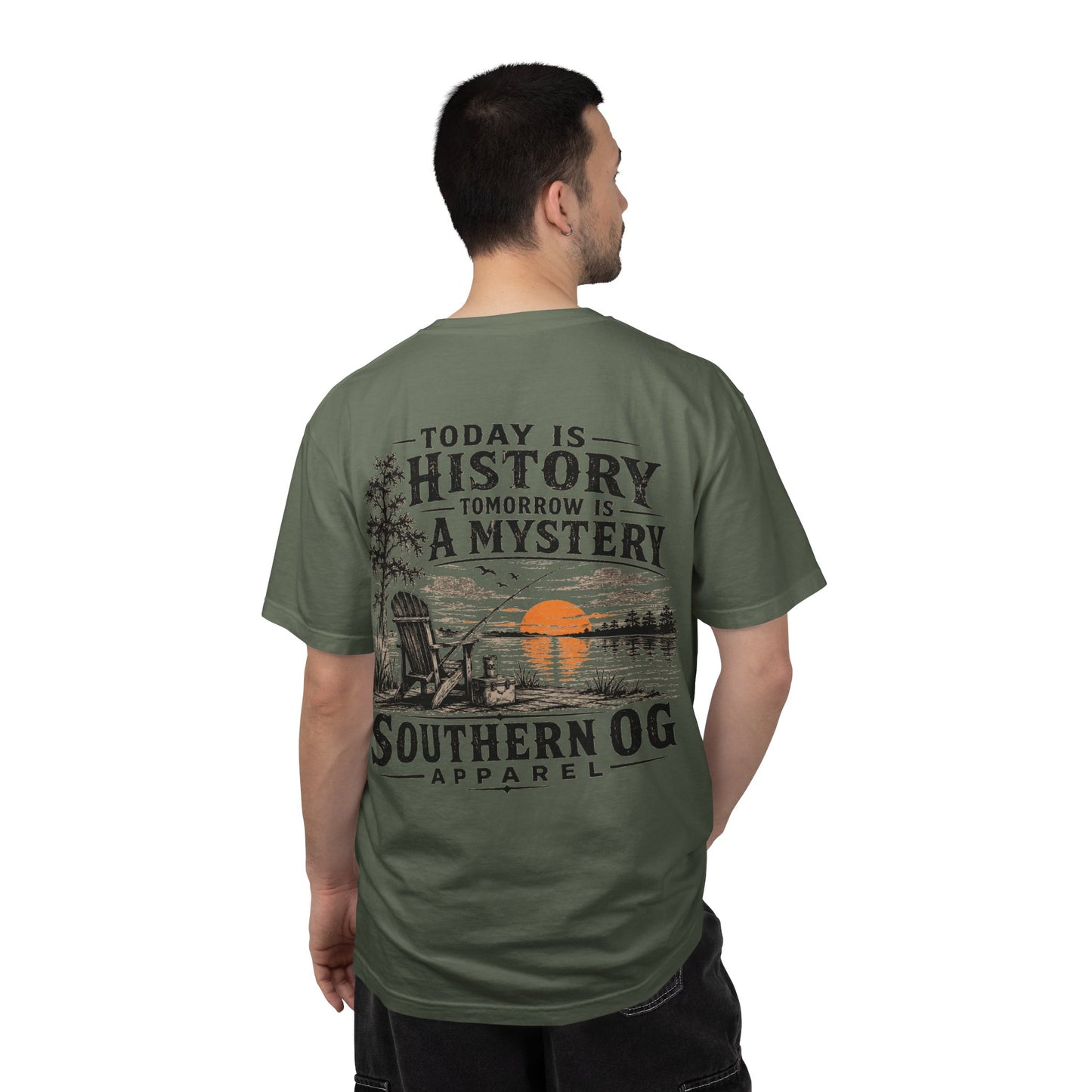 Today Is History, Tomorrow Is A Mystery T-Shirt — Southern OG Lake Scene