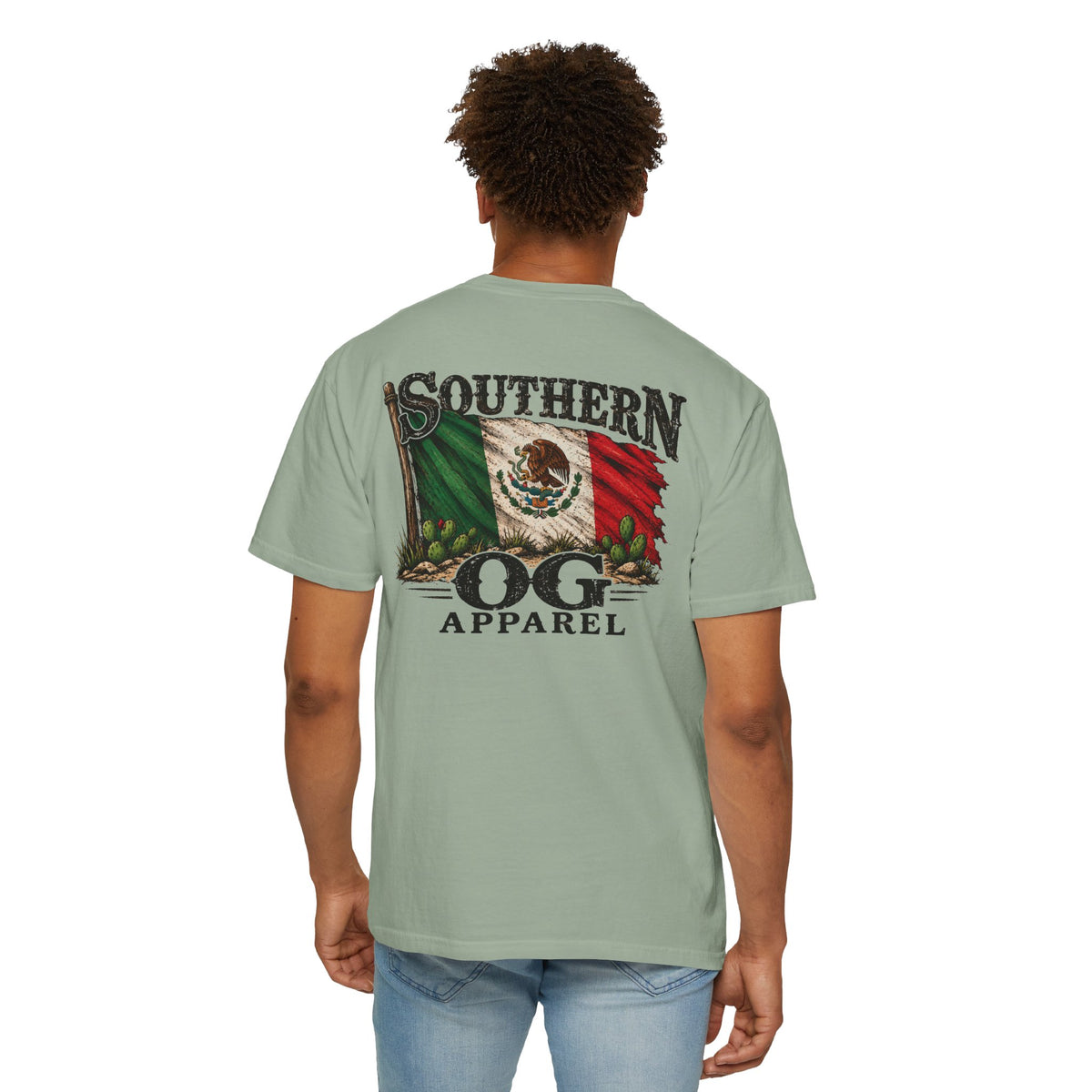 Southern OG Apparel T‑Shirt — Mexican Flag Graphic Tee