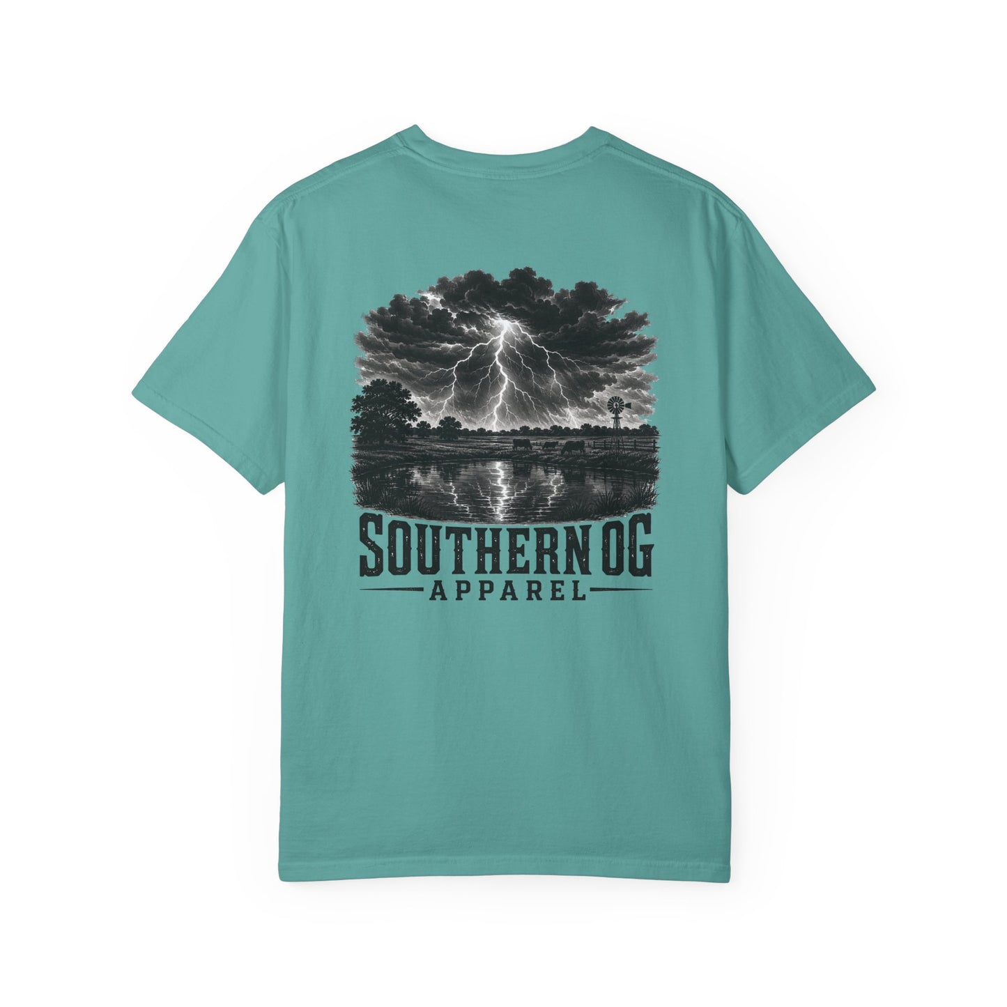Southern OG Lightning T-Shirt — Storm Scene Graphic Tee