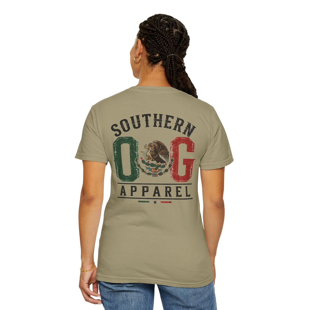 Southern OG T‑Shirt — Vintage Mexican Flag Logo Tee