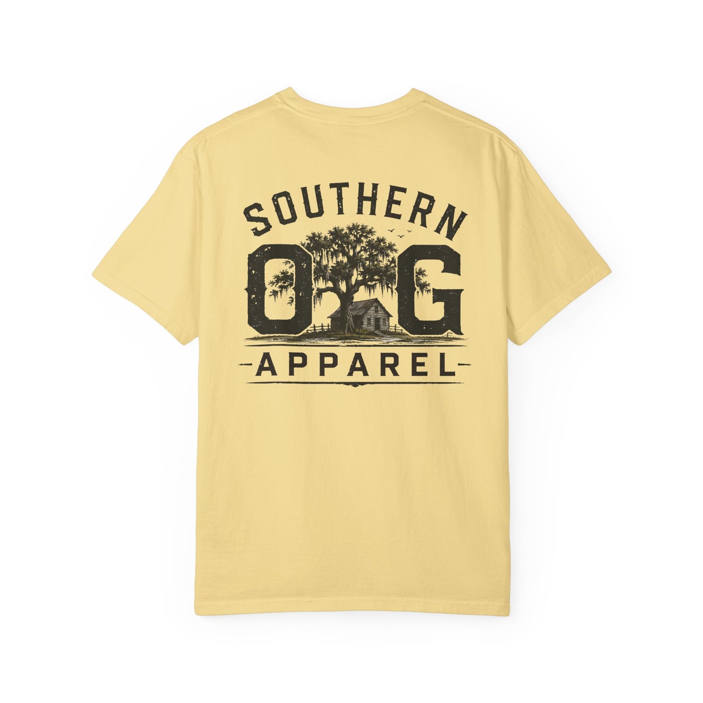 Southern OG Apparel T-Shirt — Vintage Southern Tree & Cabin Tee