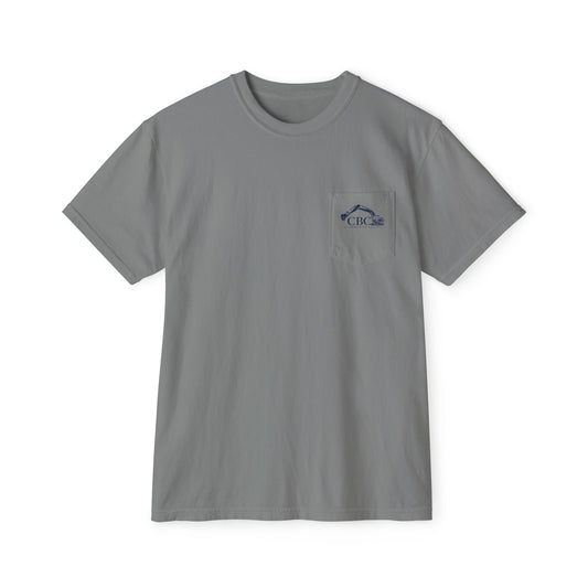Excavator Logo Pocket T‑Shirt — CBC Services Construction Tee