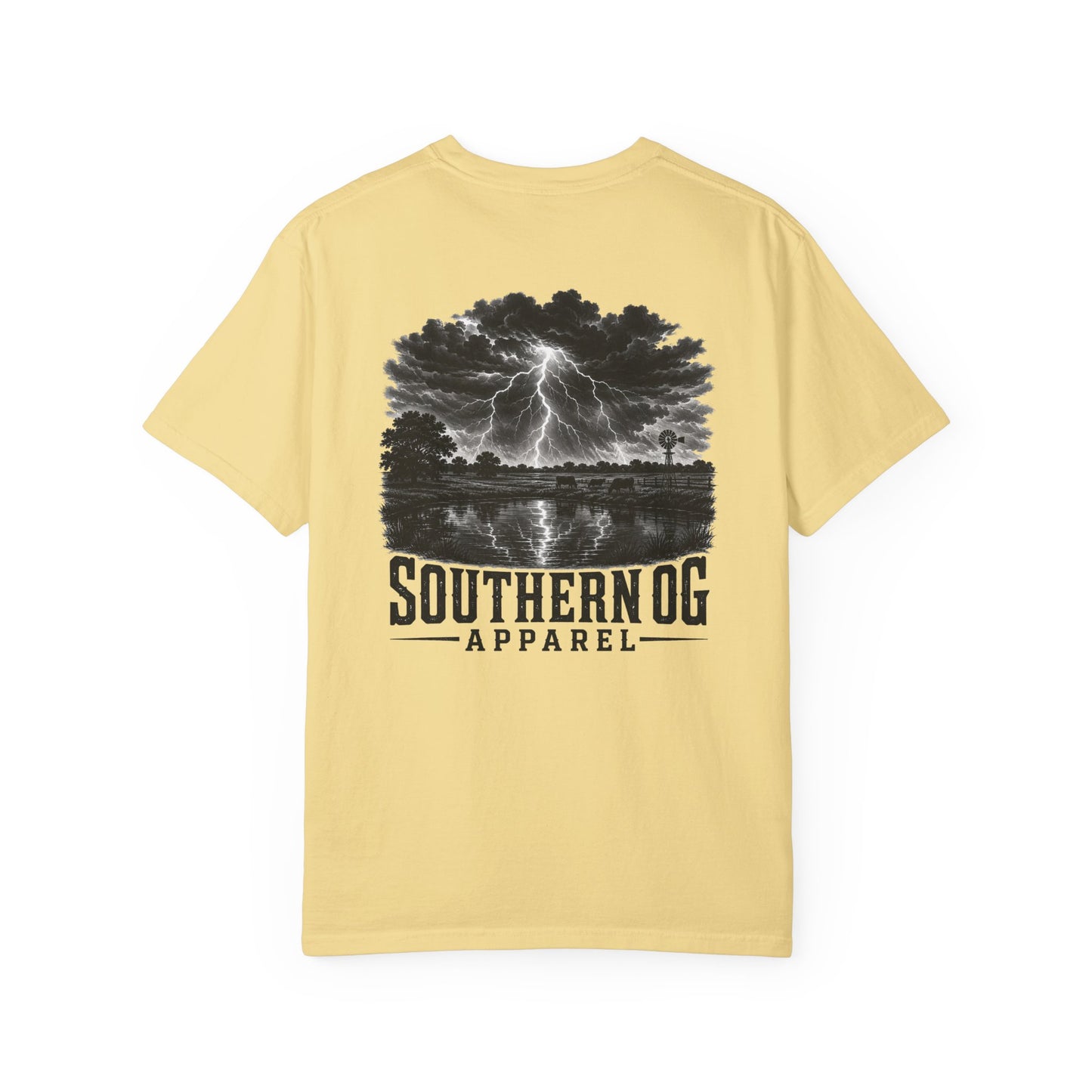 Southern OG Lightning T-Shirt — Storm Scene Graphic Tee