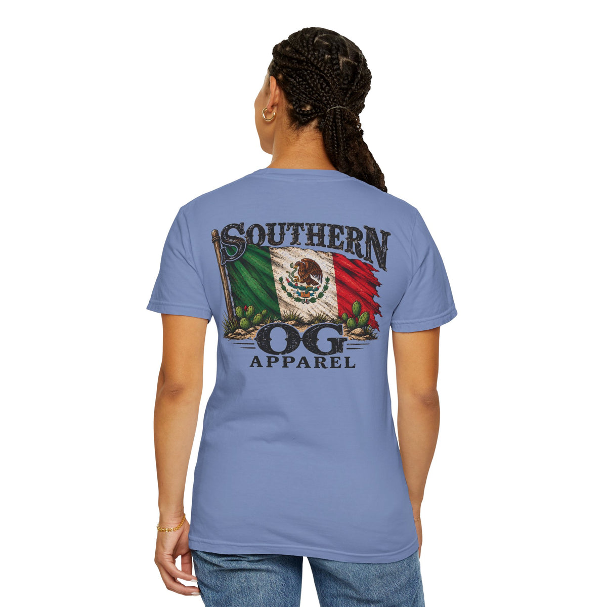 Southern OG Apparel T‑Shirt — Mexican Flag Graphic Tee