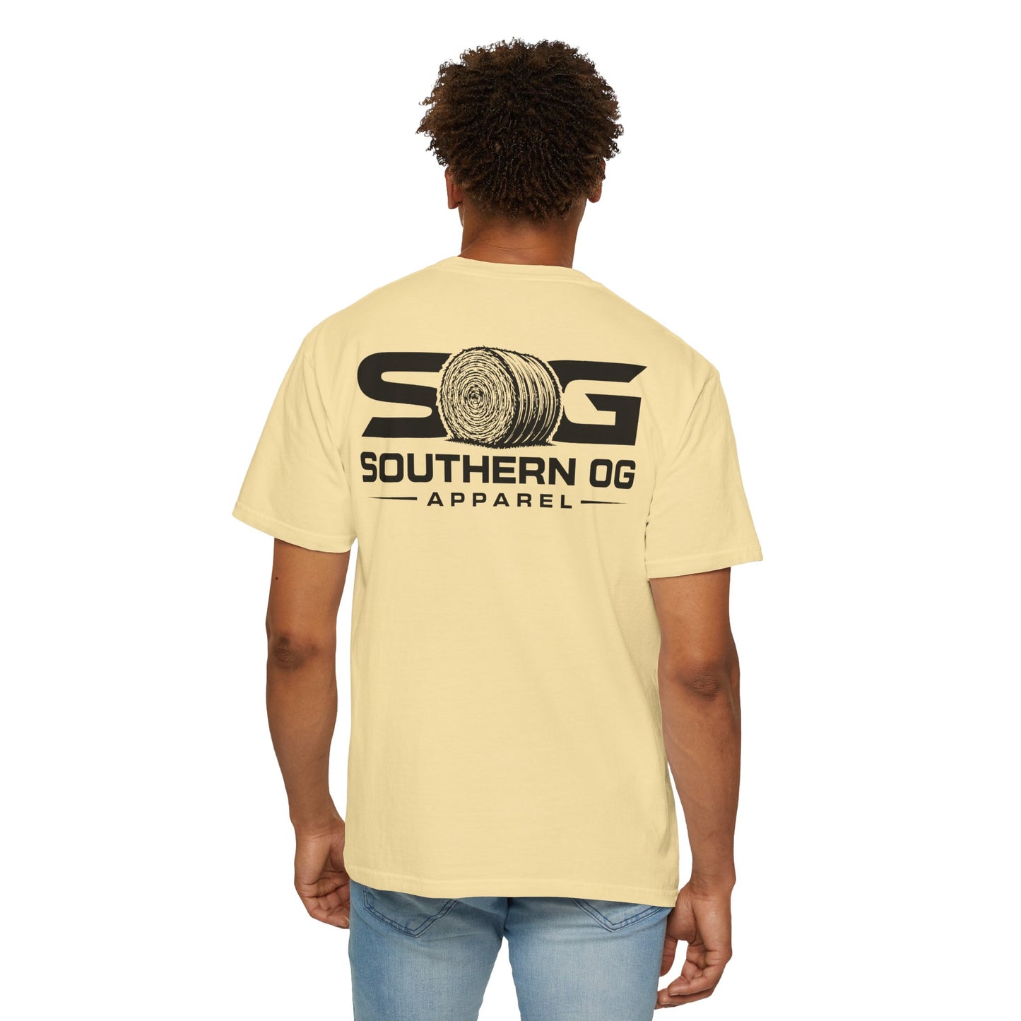 Southern OG T-Shirt — Logo Tee with Hay Bale Graphic