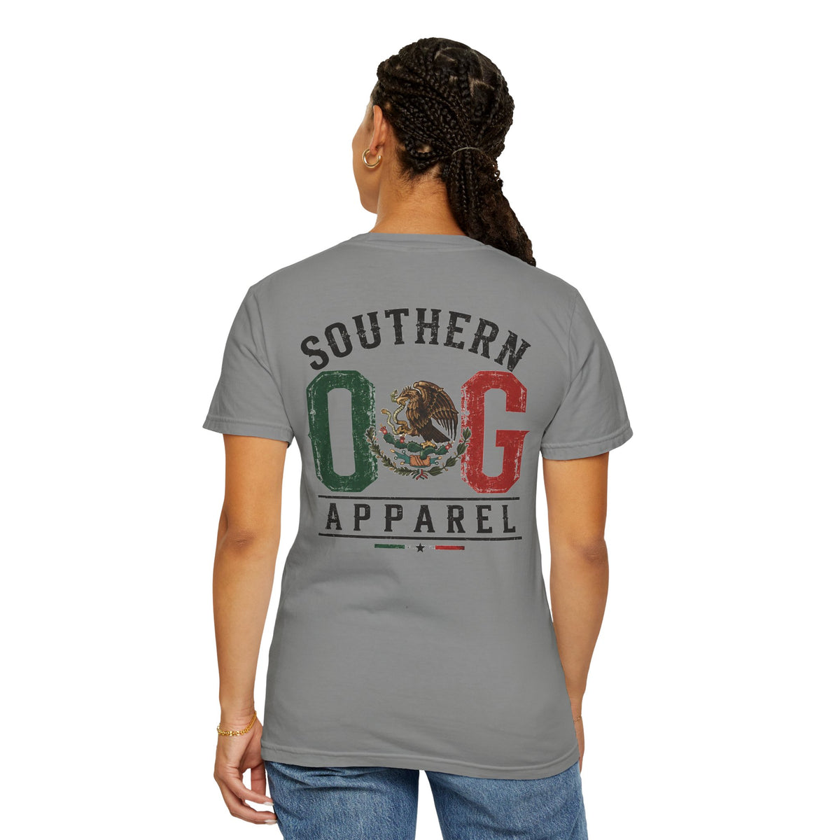 Southern OG T‑Shirt — Vintage Mexican Flag Logo Tee
