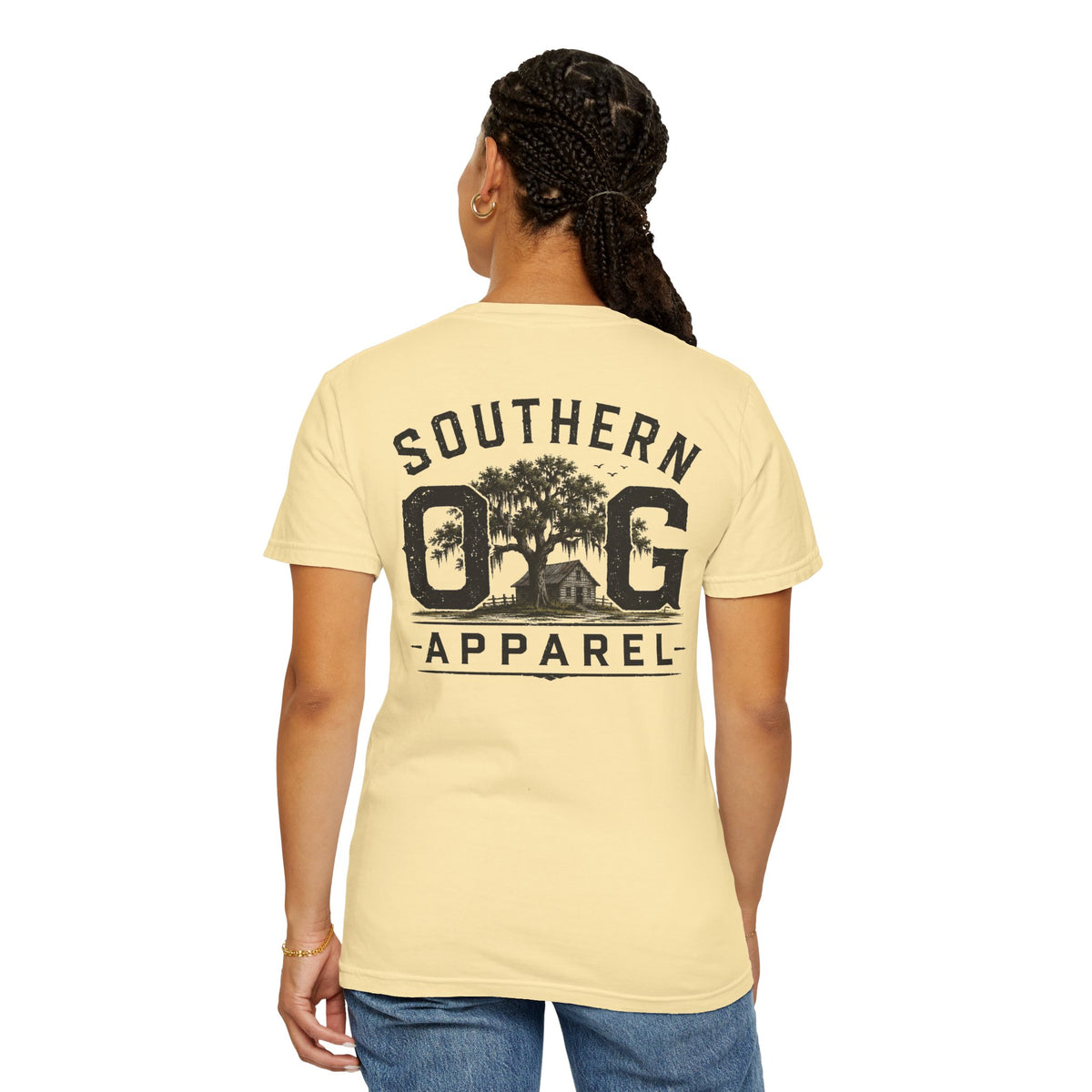 Southern OG Apparel T-Shirt — Vintage Southern Tree & Cabin Tee