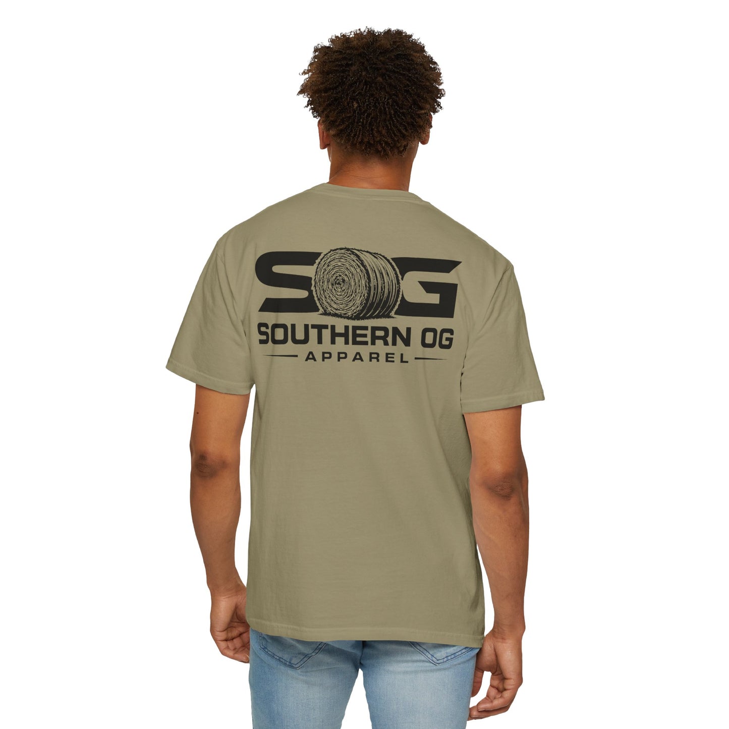Southern OG T-Shirt — Logo Tee with Hay Bale Graphic