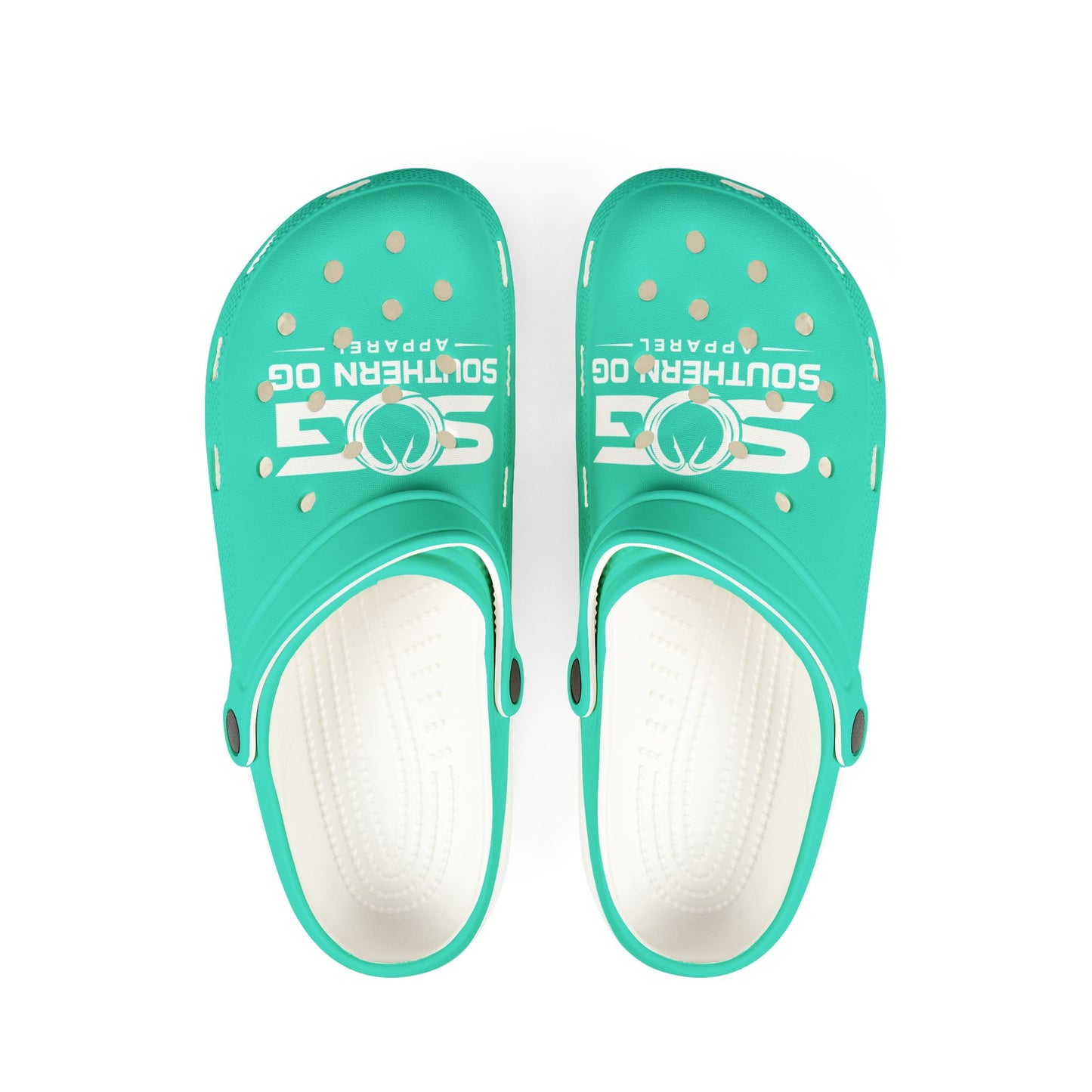 Aqua EVA Foam Clogs — Southern OG Logo Slip-On Shoes