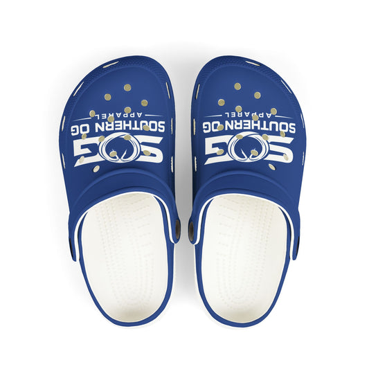 Kid's Southern OG Foam Clogs — Blue EVA Slip-On Sandals