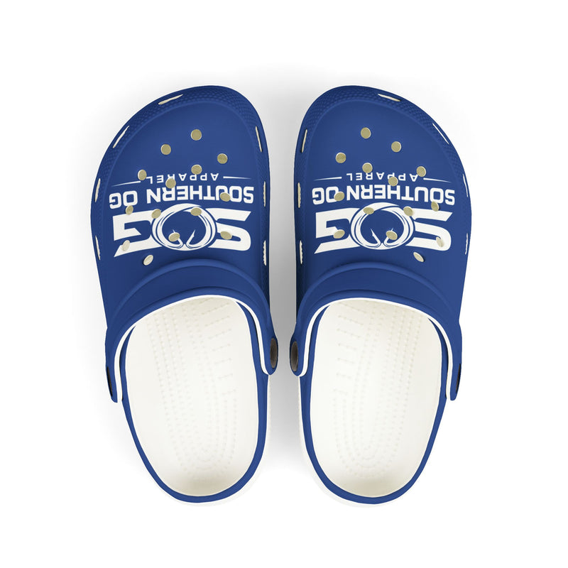 Kid's Southern OG Foam Clogs — Blue EVA Slip-On Sandals