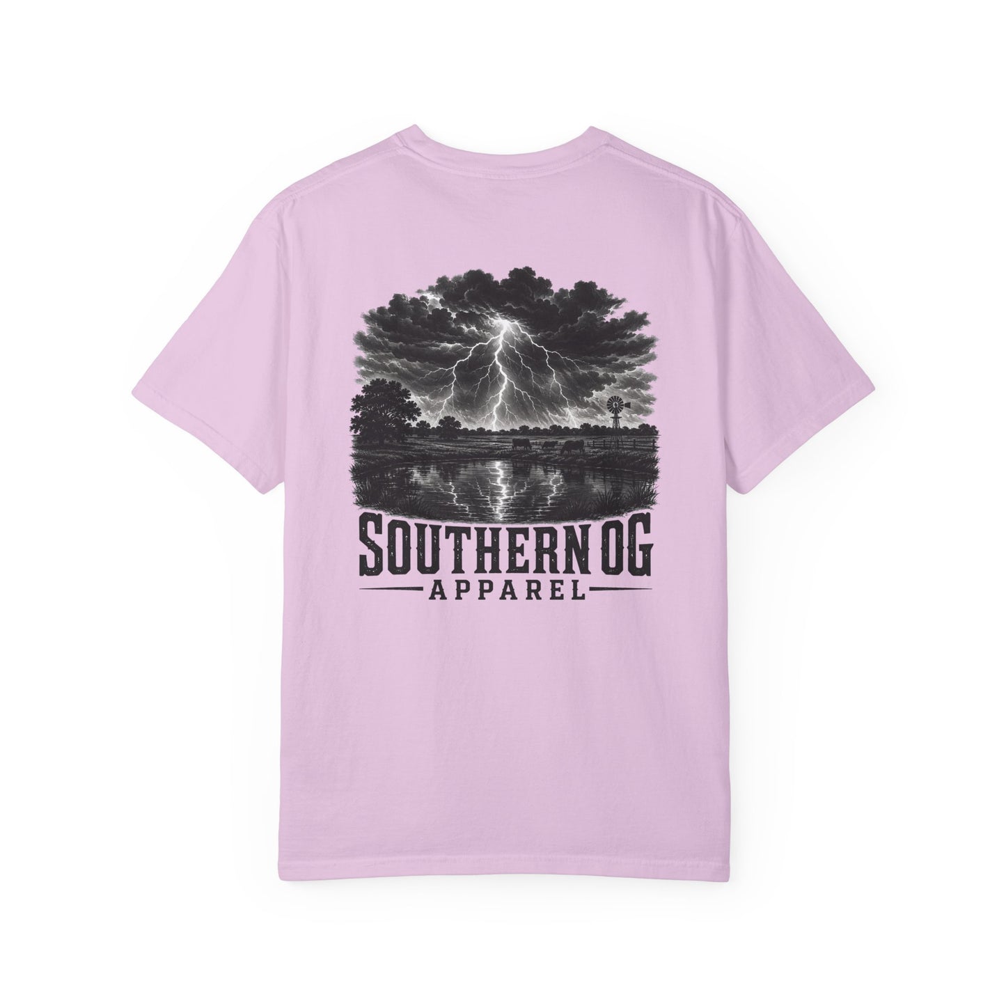 Southern OG Lightning T-Shirt — Storm Scene Graphic Tee
