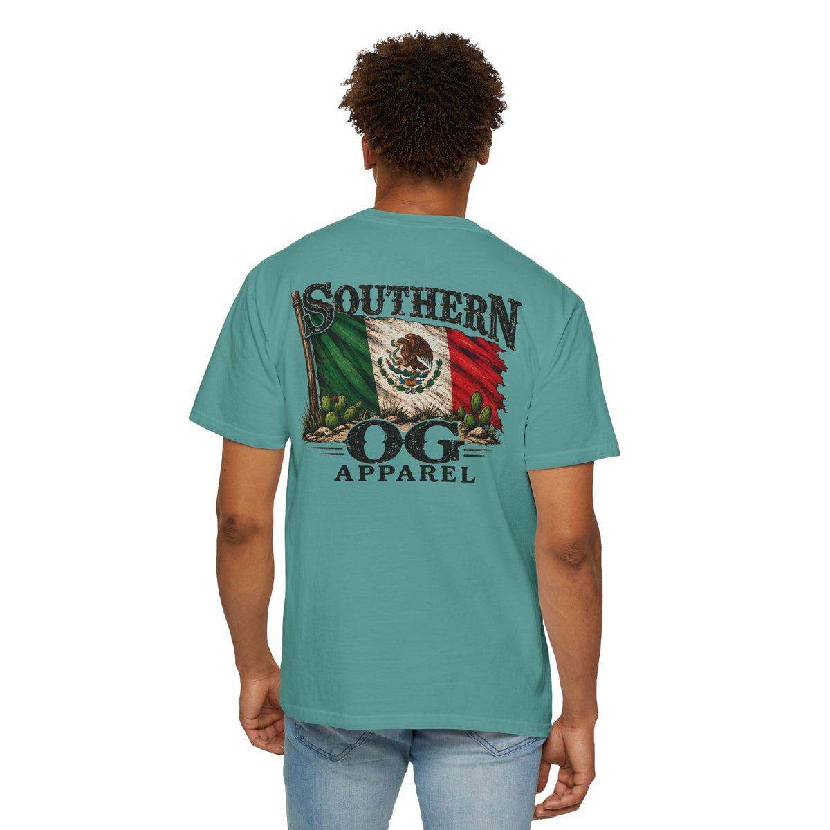 Southern OG Apparel T‑Shirt — Mexican Flag Graphic Tee