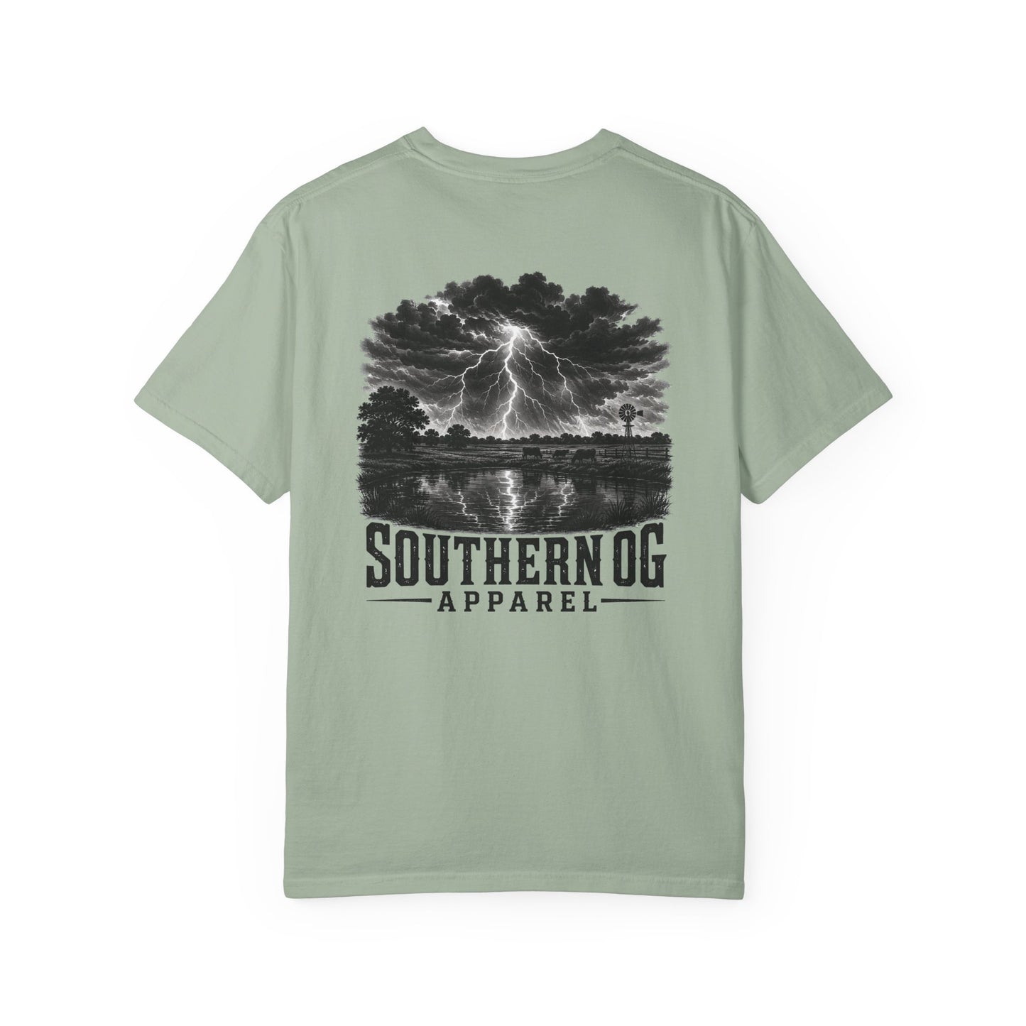 Southern OG Lightning T-Shirt — Storm Scene Graphic Tee