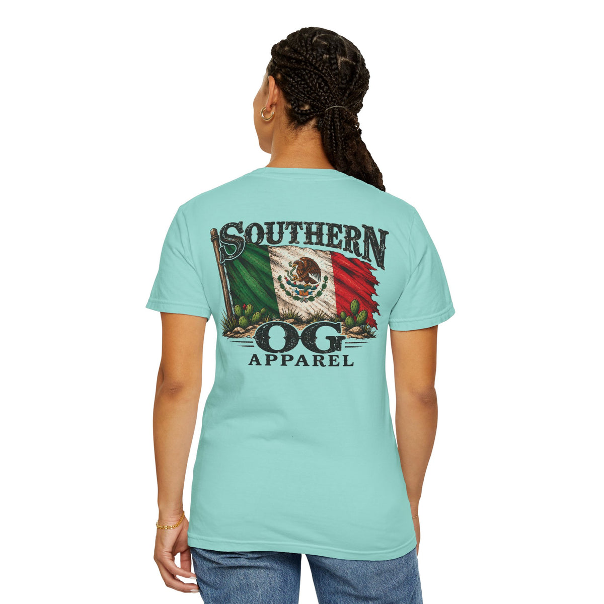 Southern OG Apparel T‑Shirt — Mexican Flag Graphic Tee