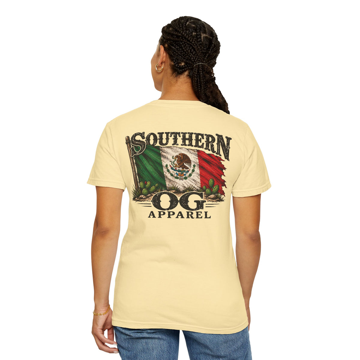 Southern OG Apparel T‑Shirt — Mexican Flag Graphic Tee