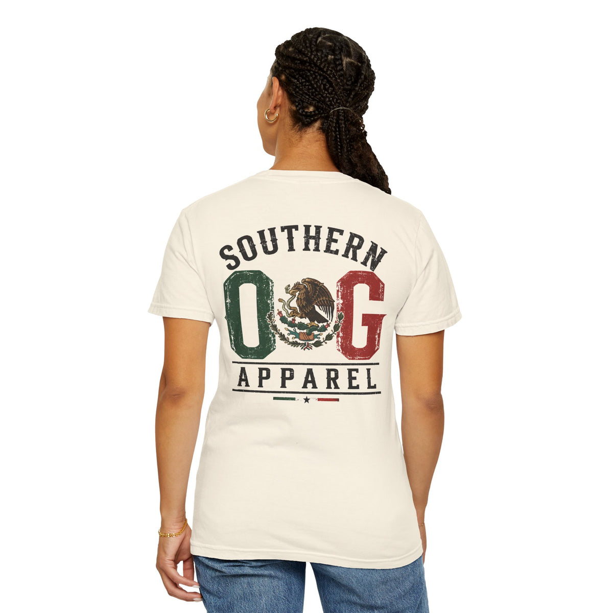 Southern OG T‑Shirt — Vintage Mexican Flag Logo Tee