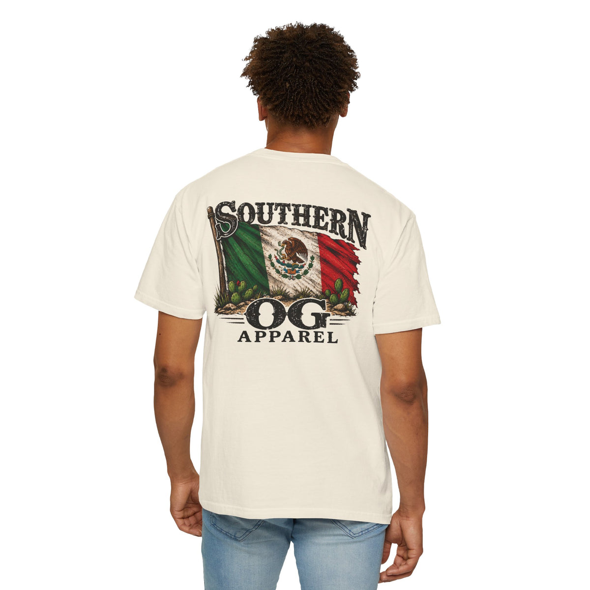Southern OG Apparel T‑Shirt — Mexican Flag Graphic Tee