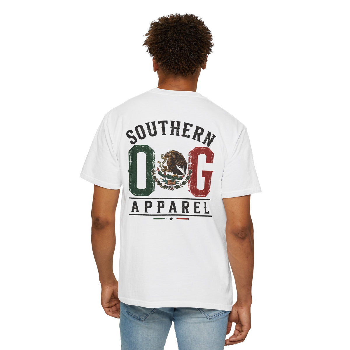 Southern OG T‑Shirt — Vintage Mexican Flag Logo Tee