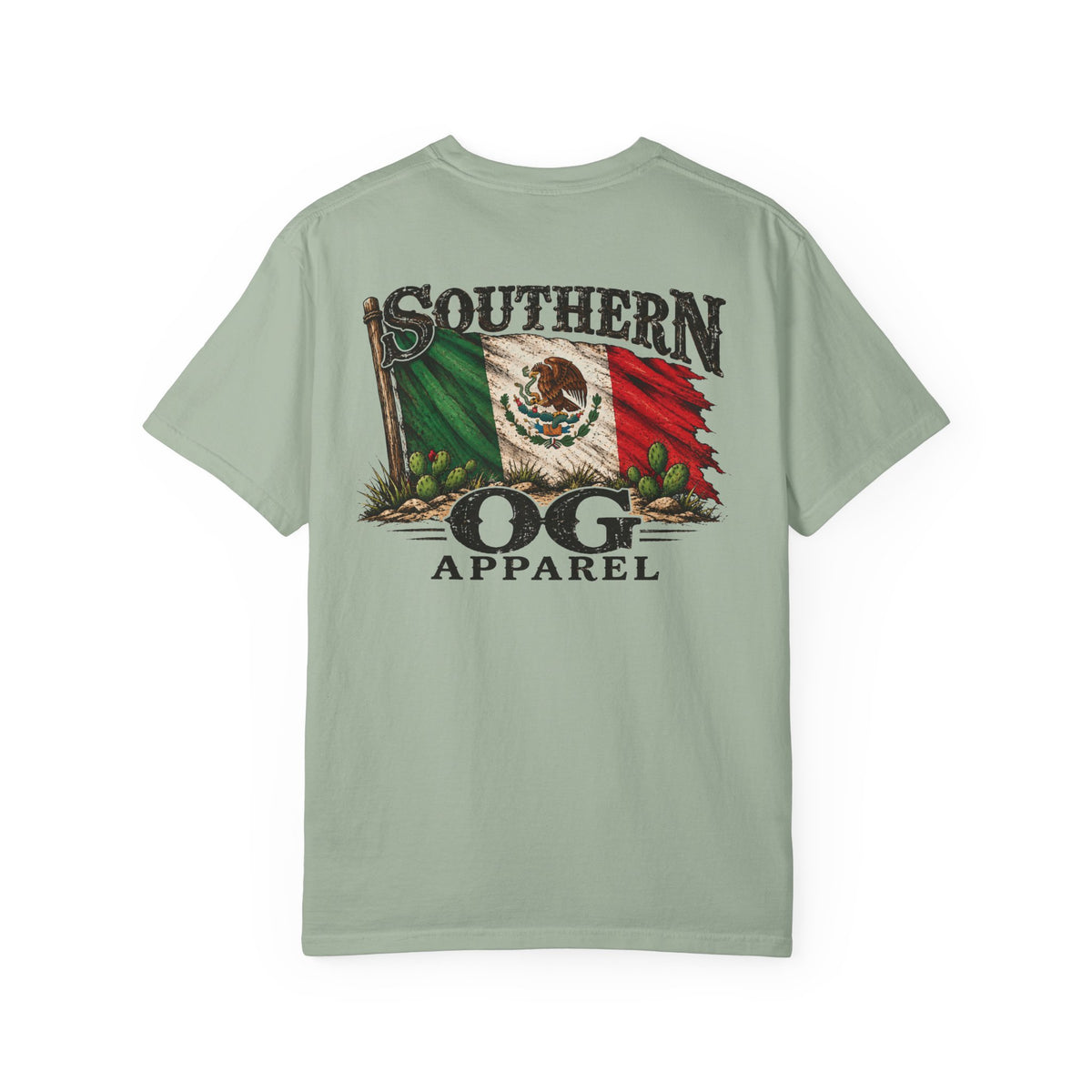 Southern OG Apparel T‑Shirt — Mexican Flag Graphic Tee