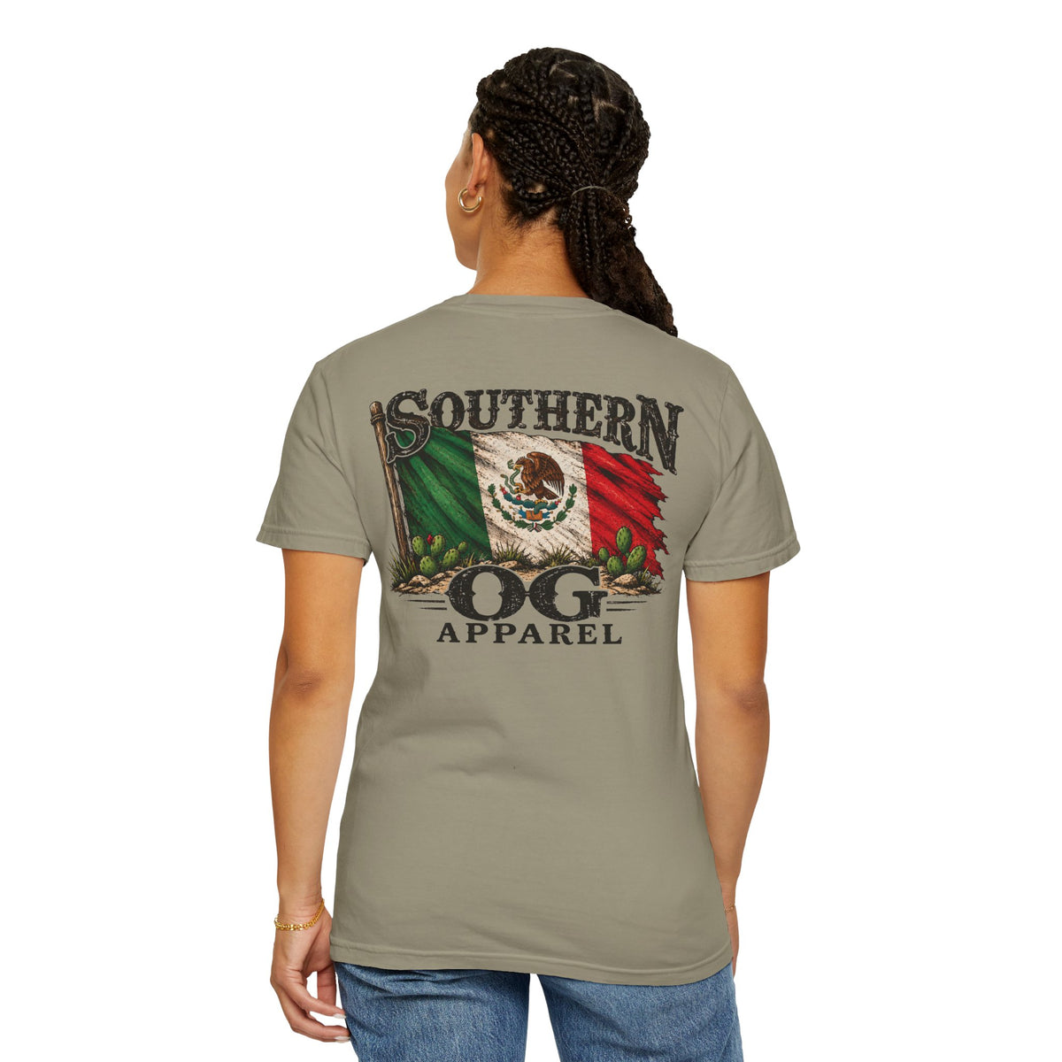 Southern OG Apparel T‑Shirt — Mexican Flag Graphic Tee
