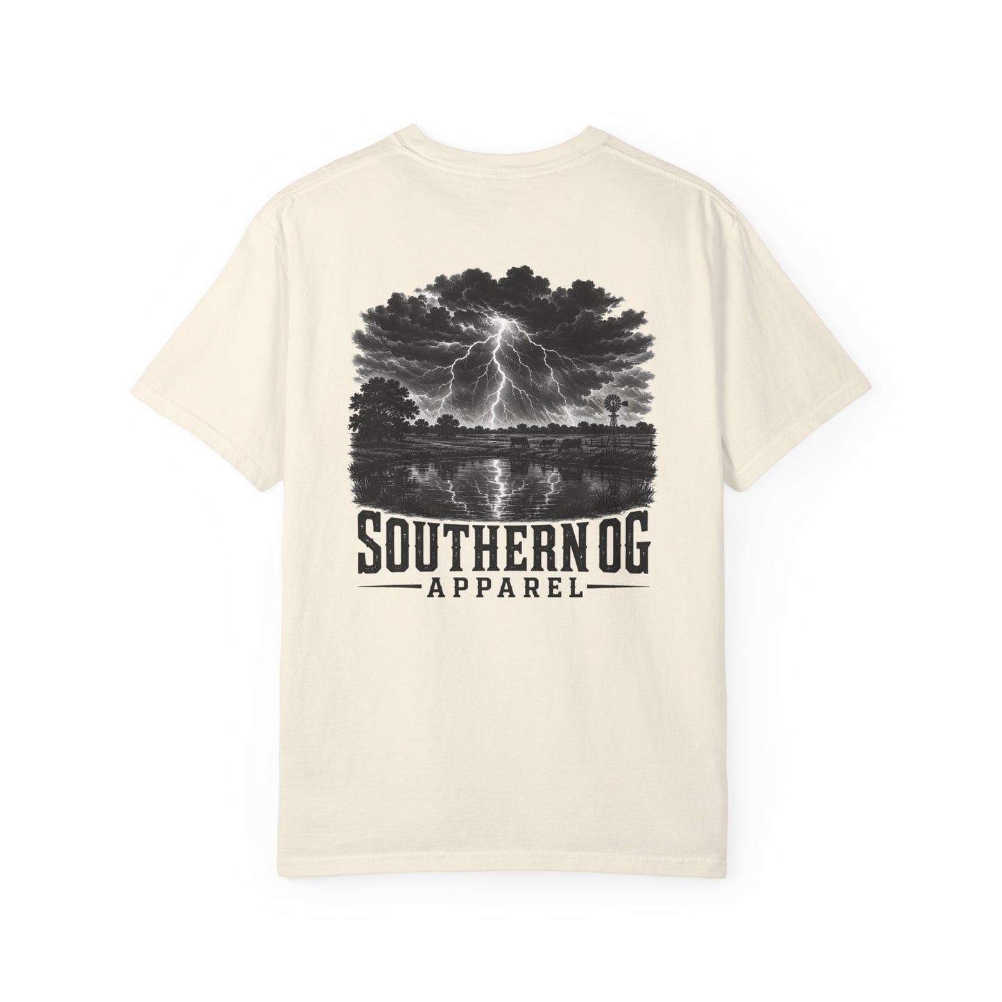 Southern OG Lightning T-Shirt — Storm Scene Graphic Tee