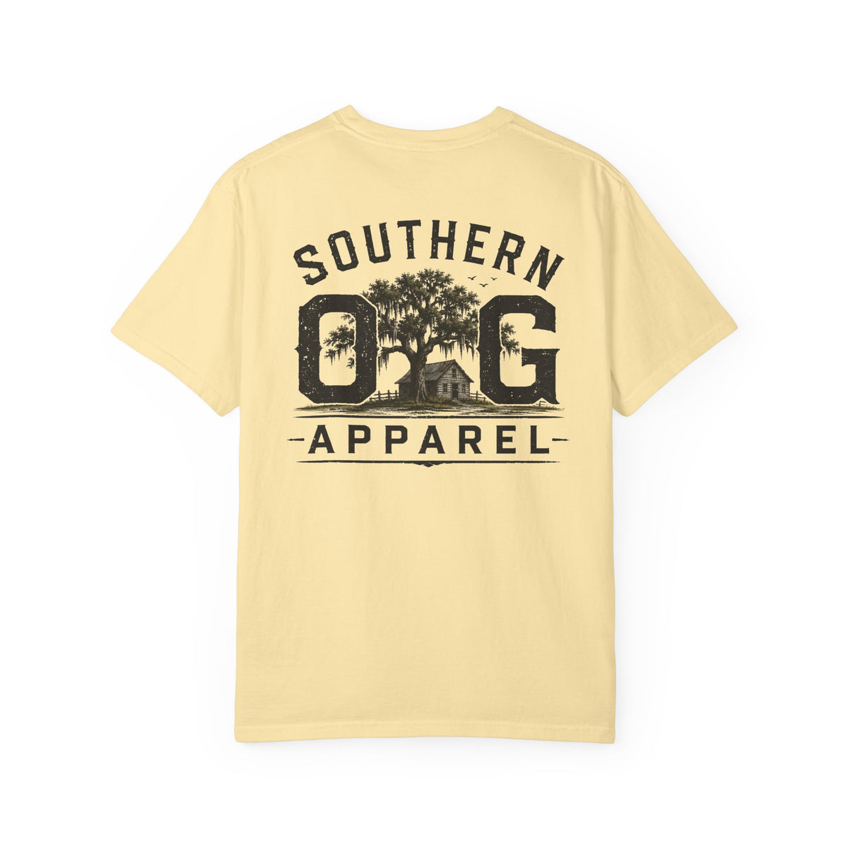 Southern OG Apparel T-Shirt — Vintage Southern Tree & Cabin Tee