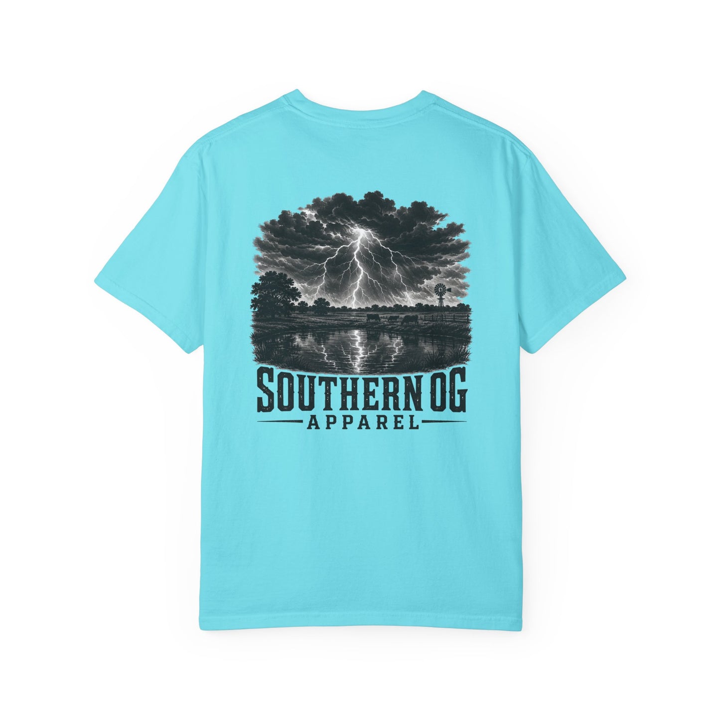 Southern OG Lightning T-Shirt — Storm Scene Graphic Tee