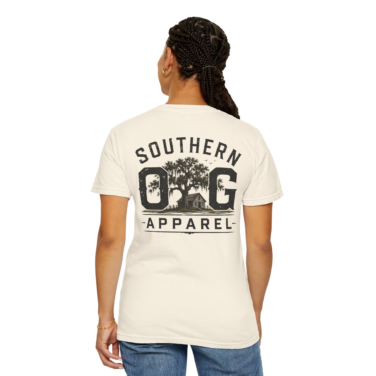 Southern OG Apparel T-Shirt — Vintage Southern Tree & Cabin Tee