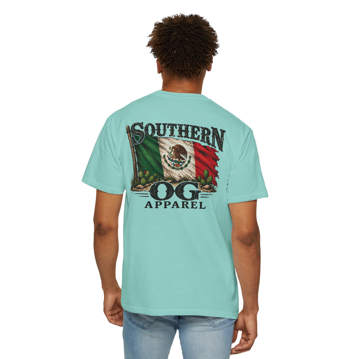 Southern OG Apparel T‑Shirt — Mexican Flag Graphic Tee