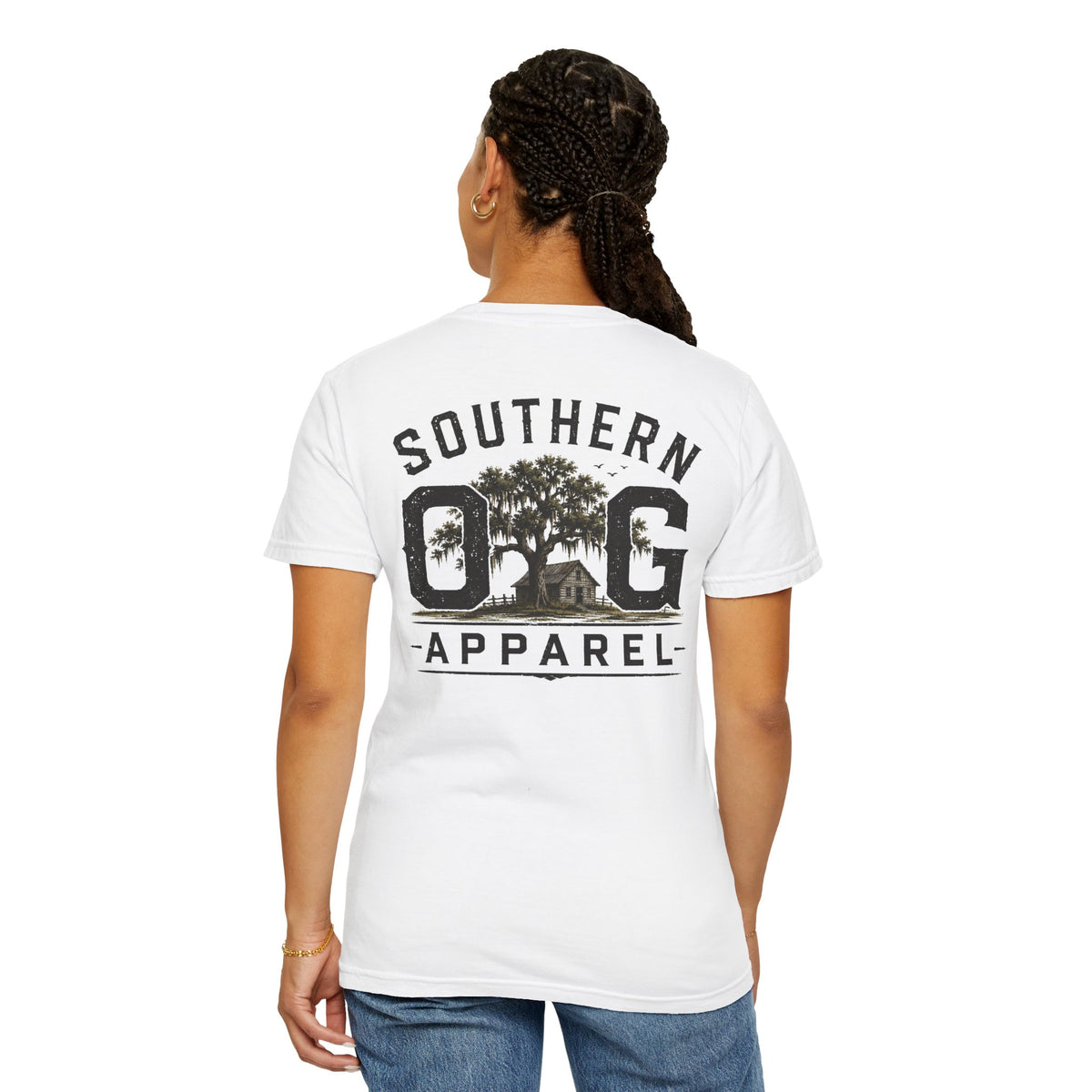 Southern OG Apparel T-Shirt — Vintage Southern Tree & Cabin Tee