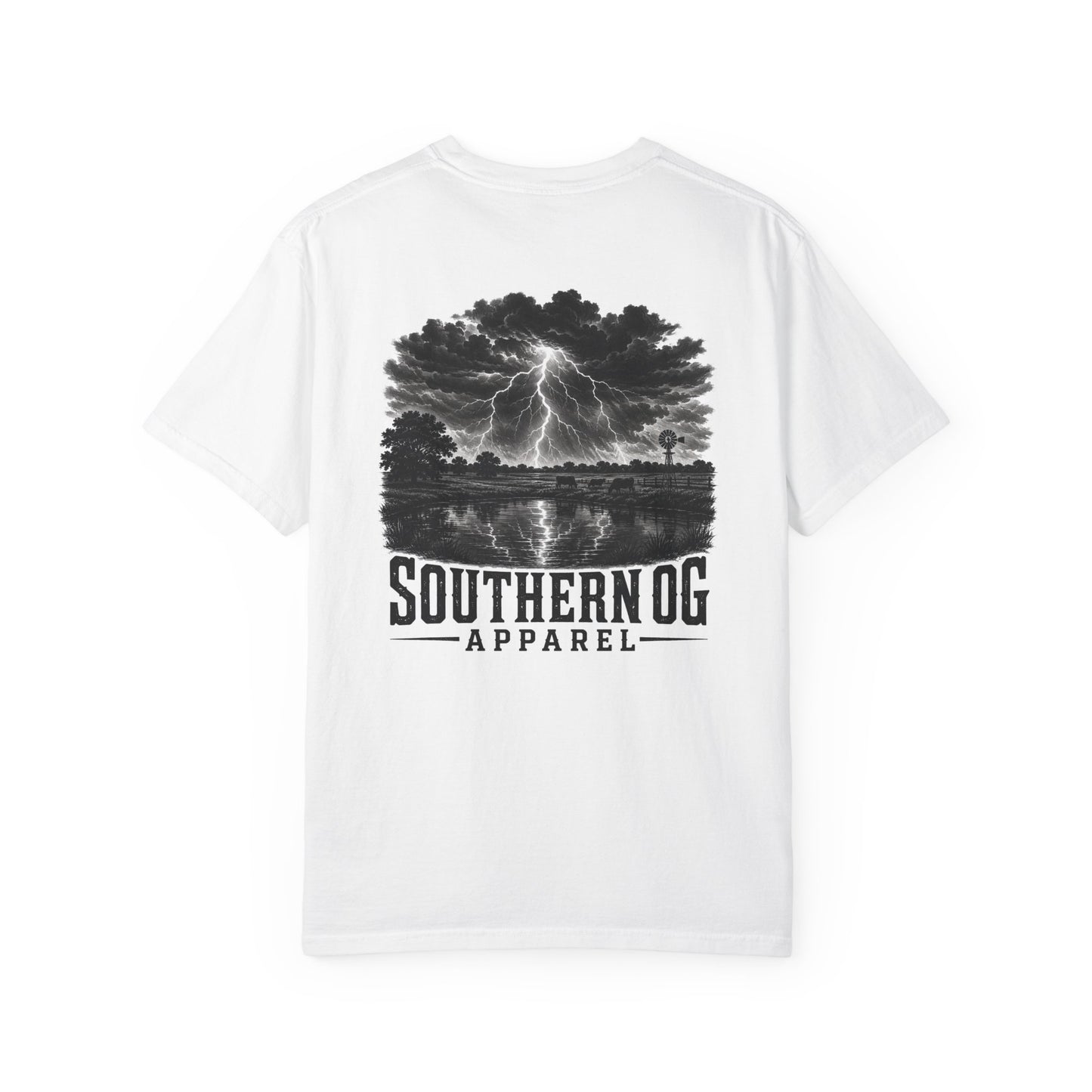Southern OG Lightning T-Shirt — Storm Scene Graphic Tee