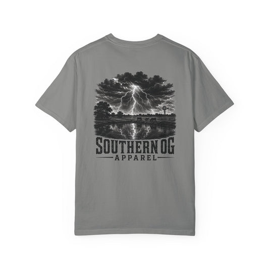 Southern OG Lightning T-Shirt — Storm Scene Graphic Tee