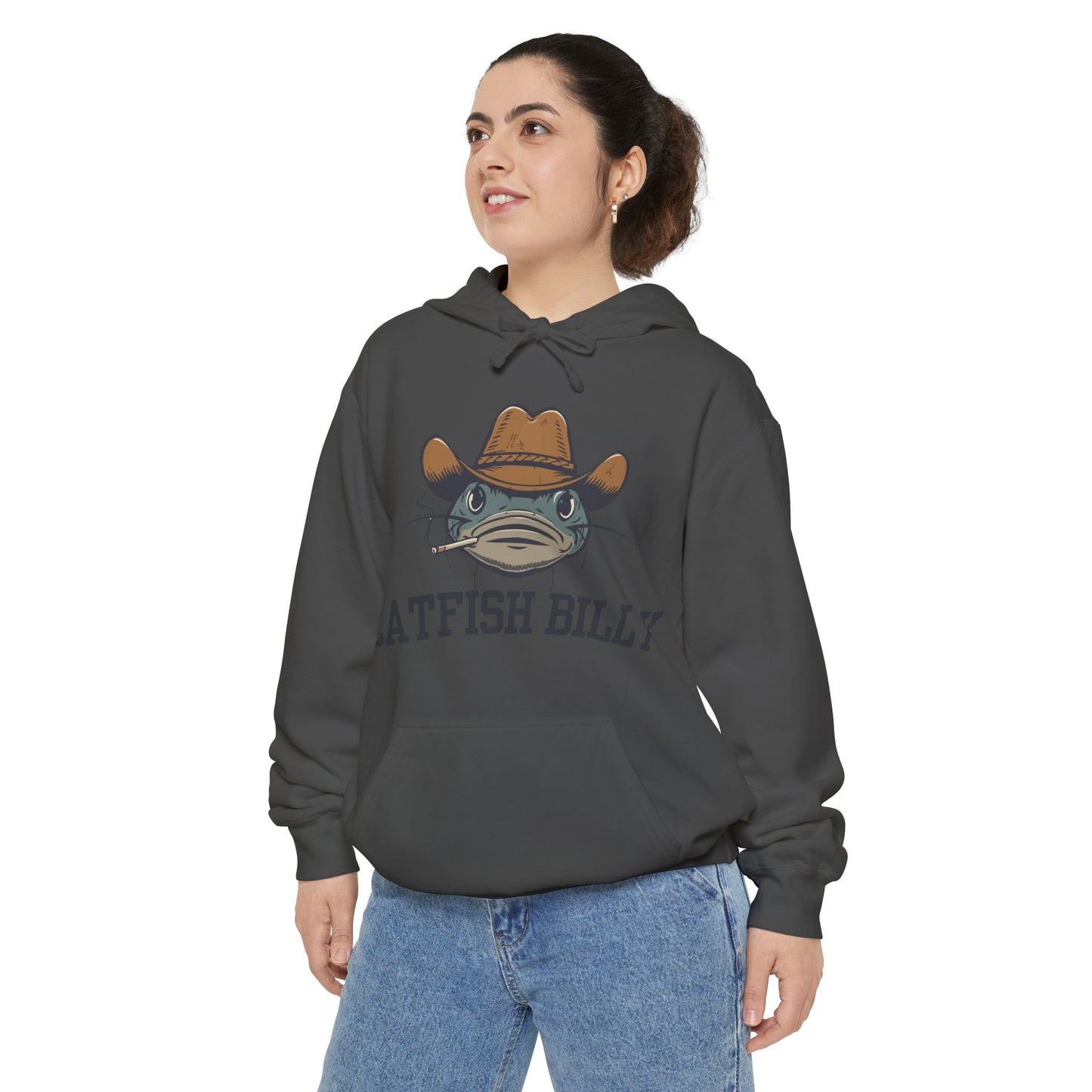 Catfish Billy Hoodie — Southern OG Fishing Graphic Pullover