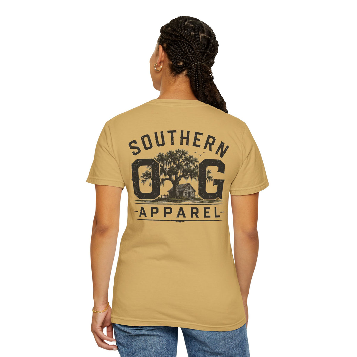 Southern OG Apparel T-Shirt — Vintage Southern Tree & Cabin Tee