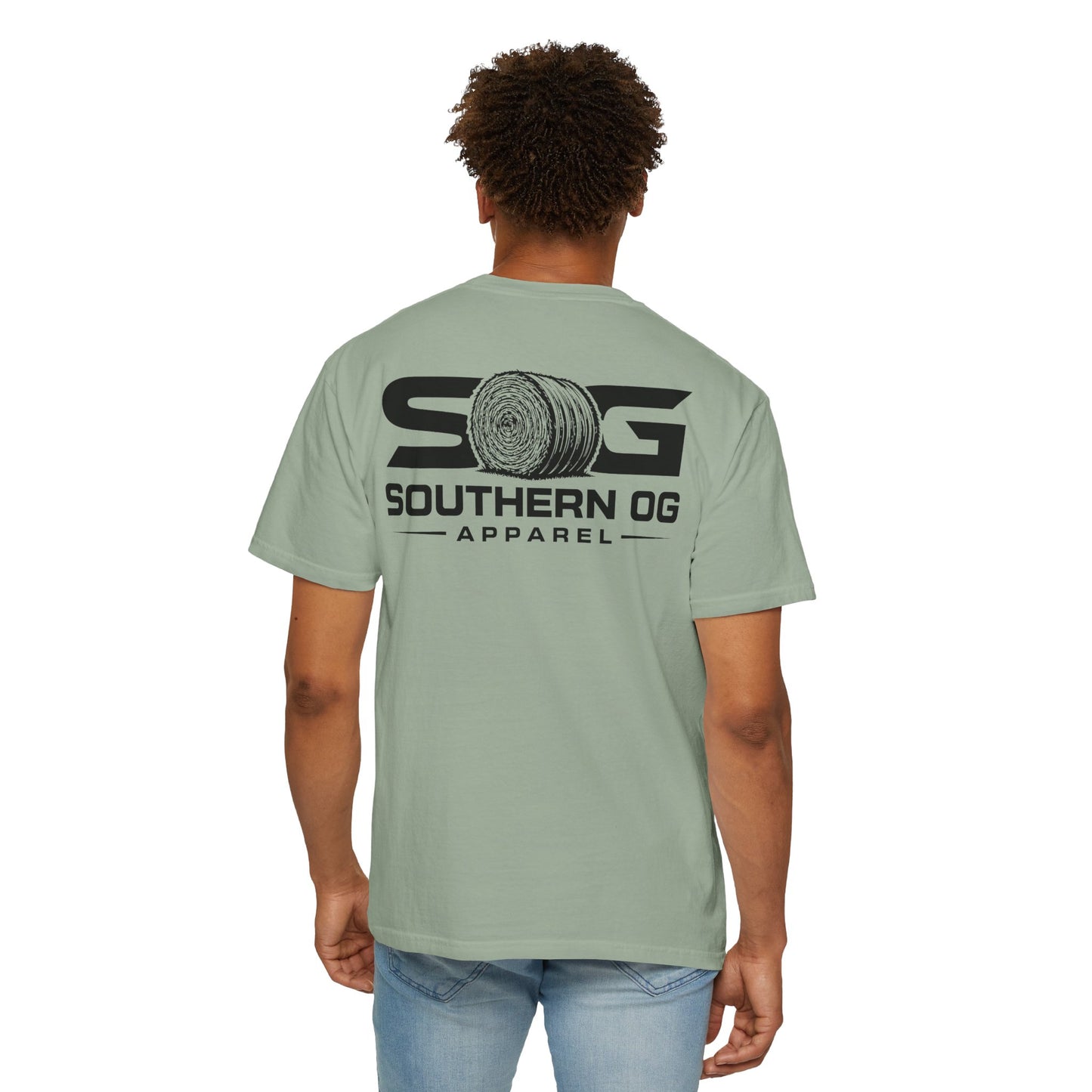 Southern OG T-Shirt — Logo Tee with Hay Bale Graphic