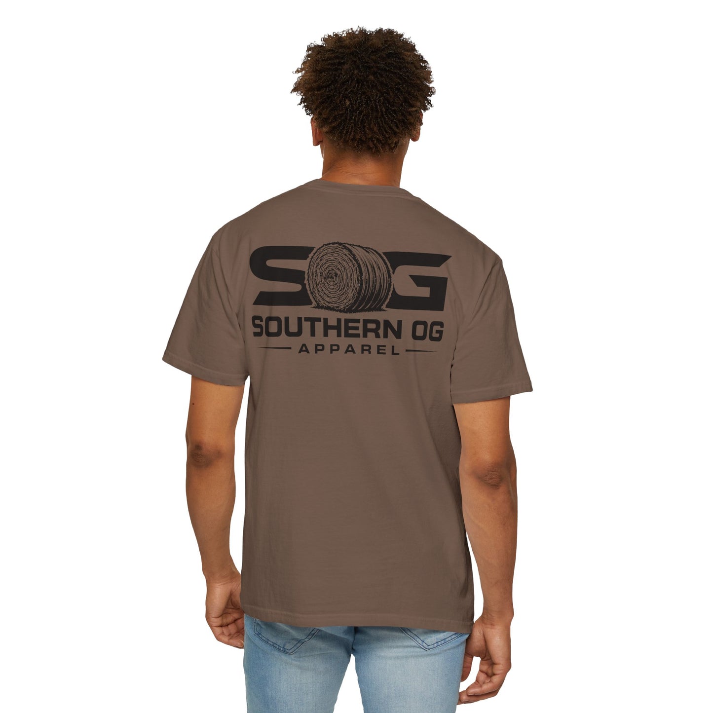 Southern OG T-Shirt — Logo Tee with Hay Bale Graphic