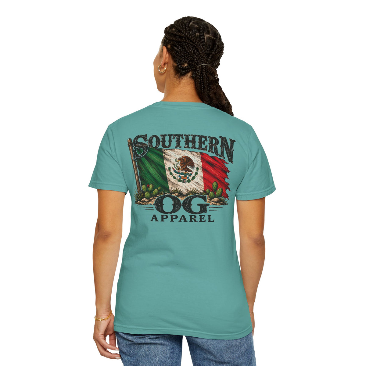 Southern OG Apparel T‑Shirt — Mexican Flag Graphic Tee