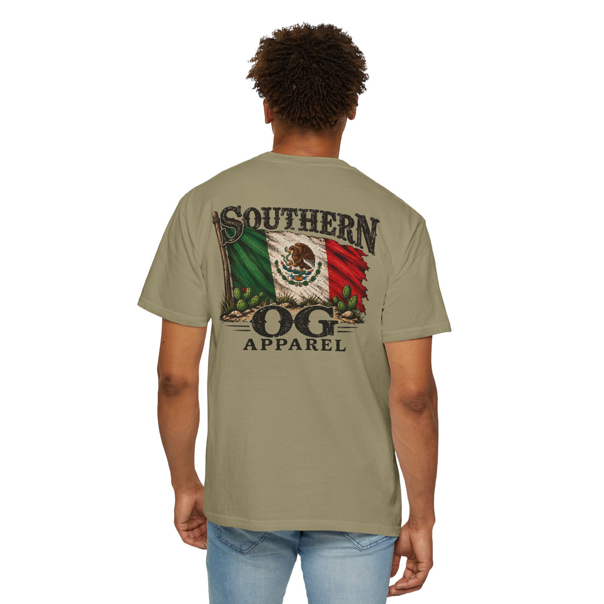 Southern OG Apparel T‑Shirt — Mexican Flag Graphic Tee