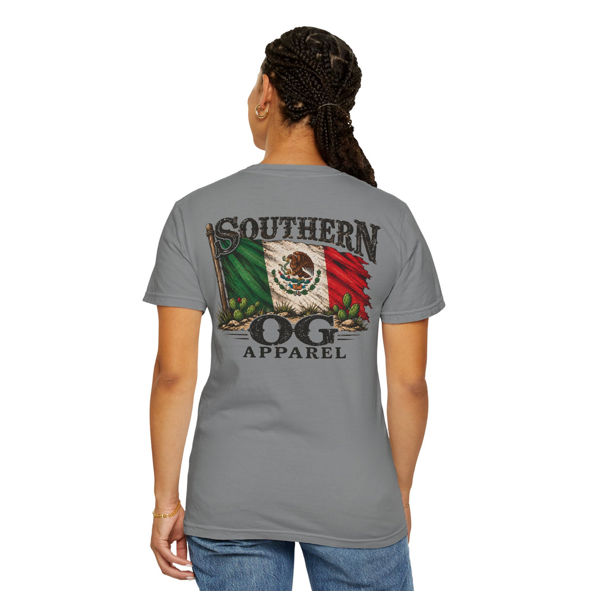 Southern OG Apparel T‑Shirt — Mexican Flag Graphic Tee